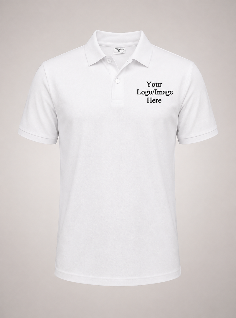 polo tshirt custom company logo tshirt mockup